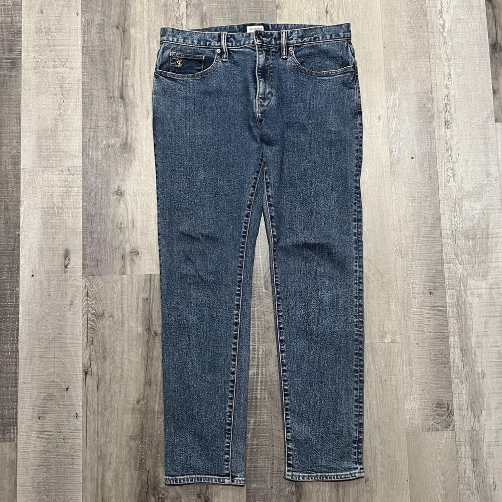 Todd Snyder Slim Fit Stretch 5 Pocket Jeans Men's Blue Denim Skinny Fit 36x30.5